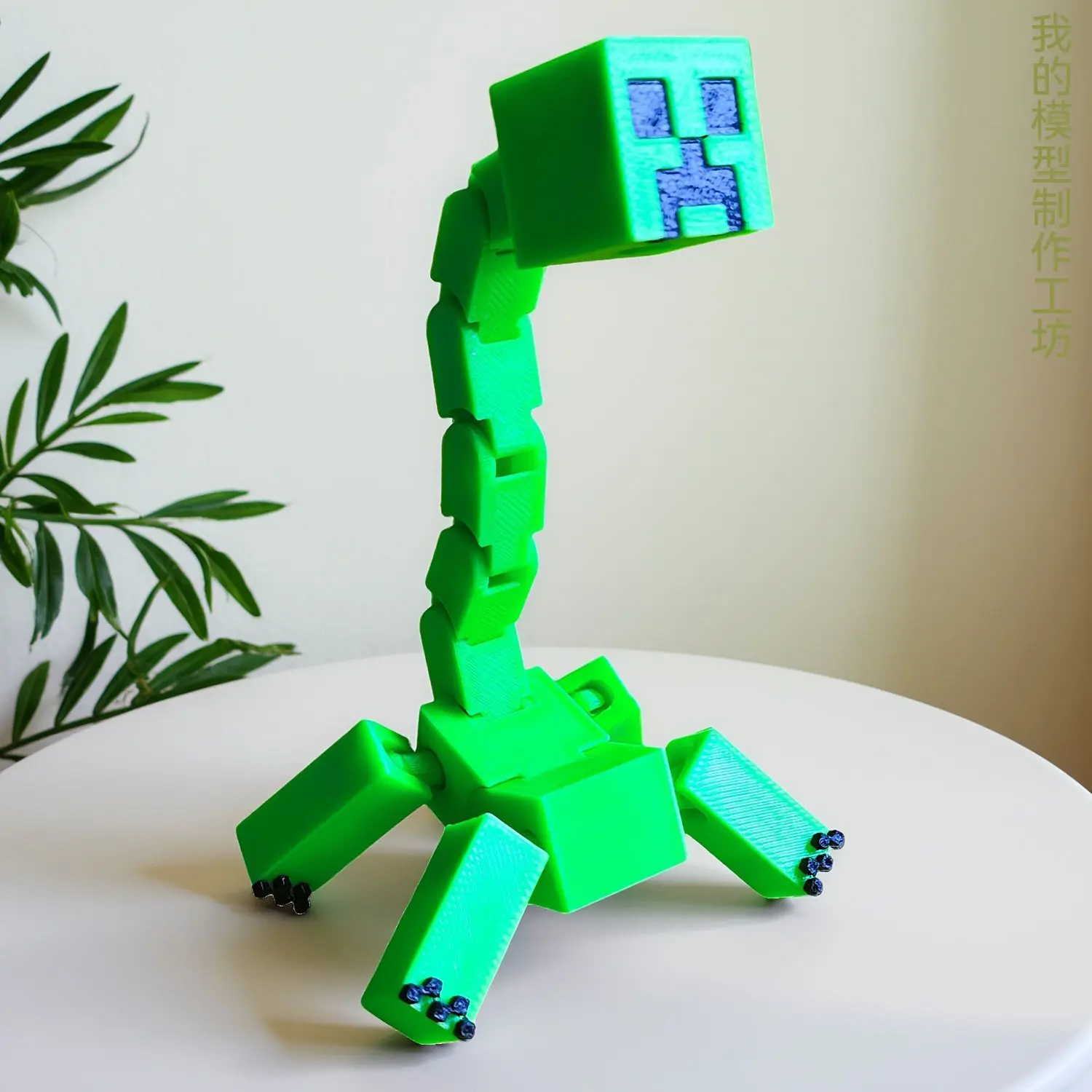 Фото Оригинальная полностью подвижная фигурка MC Mutant Creeper Minecraft, коллекционная модель для декора №3