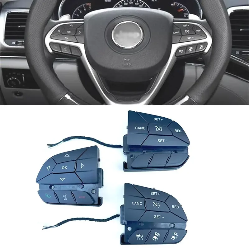 Фото Переключатель управления аудиосистемой на руле AADD для Jeep Cherokee, Dodge Challenger, Chrysler 2014-2022, номера деталей: 68245351AA, 68146891AC, 050812 №2