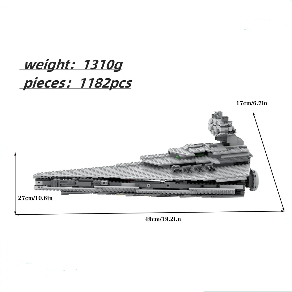 MOC космический корабль UCS Империя звезда разрушитель кирпич супер-отличное