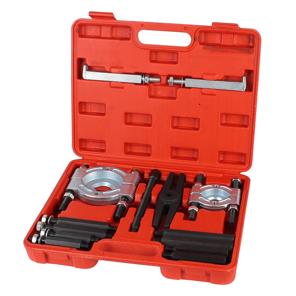 

12/14pcs Car Bearing Separator Puller Set Gear Puller Fly Wheel Tool Bearing Removal Tool Set Bar-Type Splitter 30-50mm 75-95mm