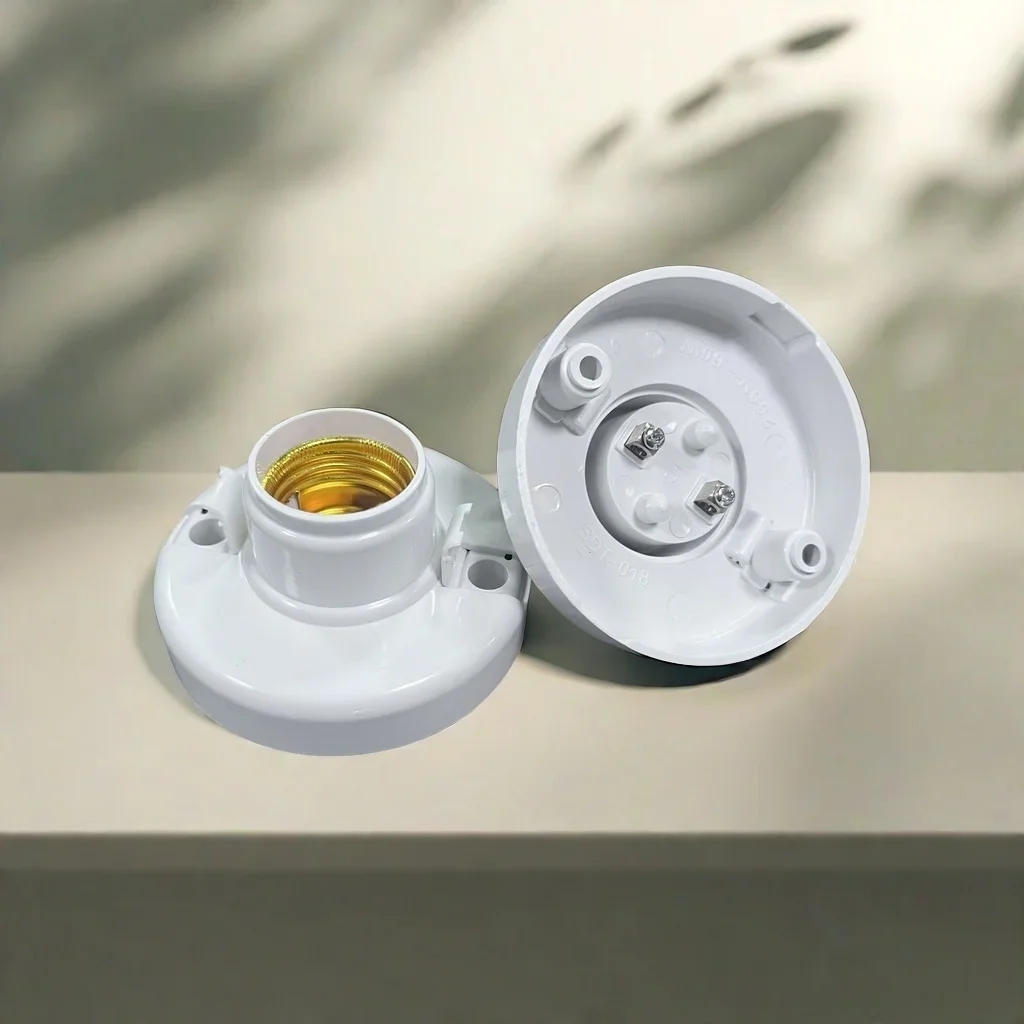 E27 Цоколь Лампы С Винтовой Крышкой Белый Держатель Потолочного Светильника