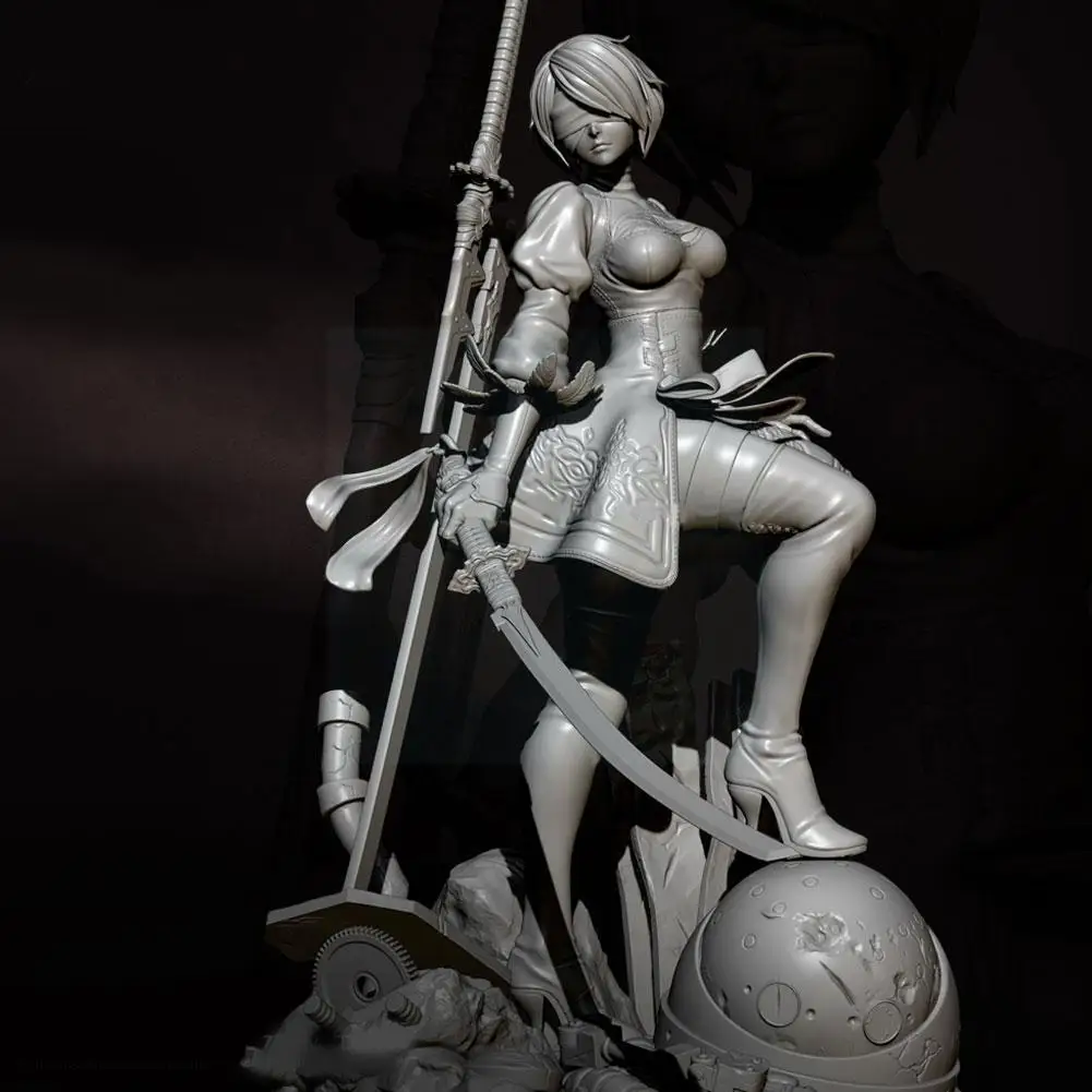 

H75mm 1/24 Resin Model Kits Soldier White Mold Diy Diy Unpainted Model Painted Self-assembled Unpolished And Materi Toy Fig K2n2