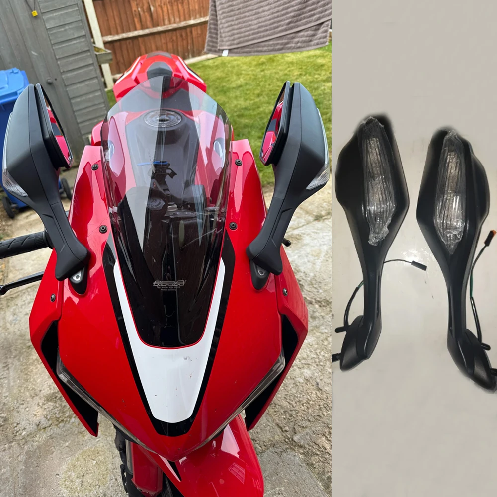 Фото Зеркала заднего вида CBR1000RR для Honda CBR 1000RR 1000RR SP 2017-2021 22 2023 2024 CBR1000, боковое зеркало, складной указатель поворота №1