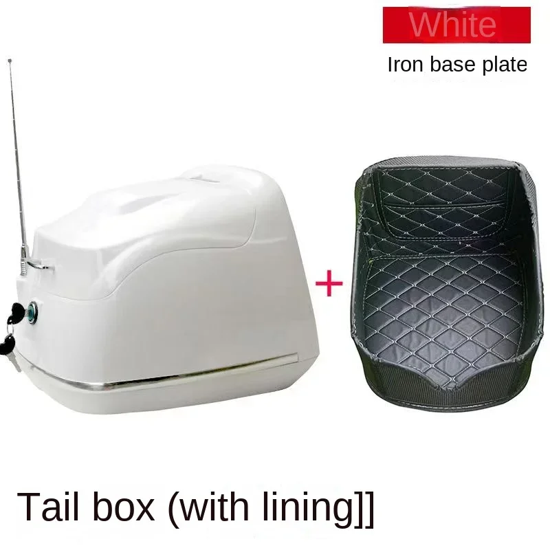 

Багажник для мотоцикла, скутера, ящик для инструментов в стиле ретро, багажник для мотоцикла, быстросъемный прочный багажник для скутера с антенной, ящик для инструментов для скутера, 35 л