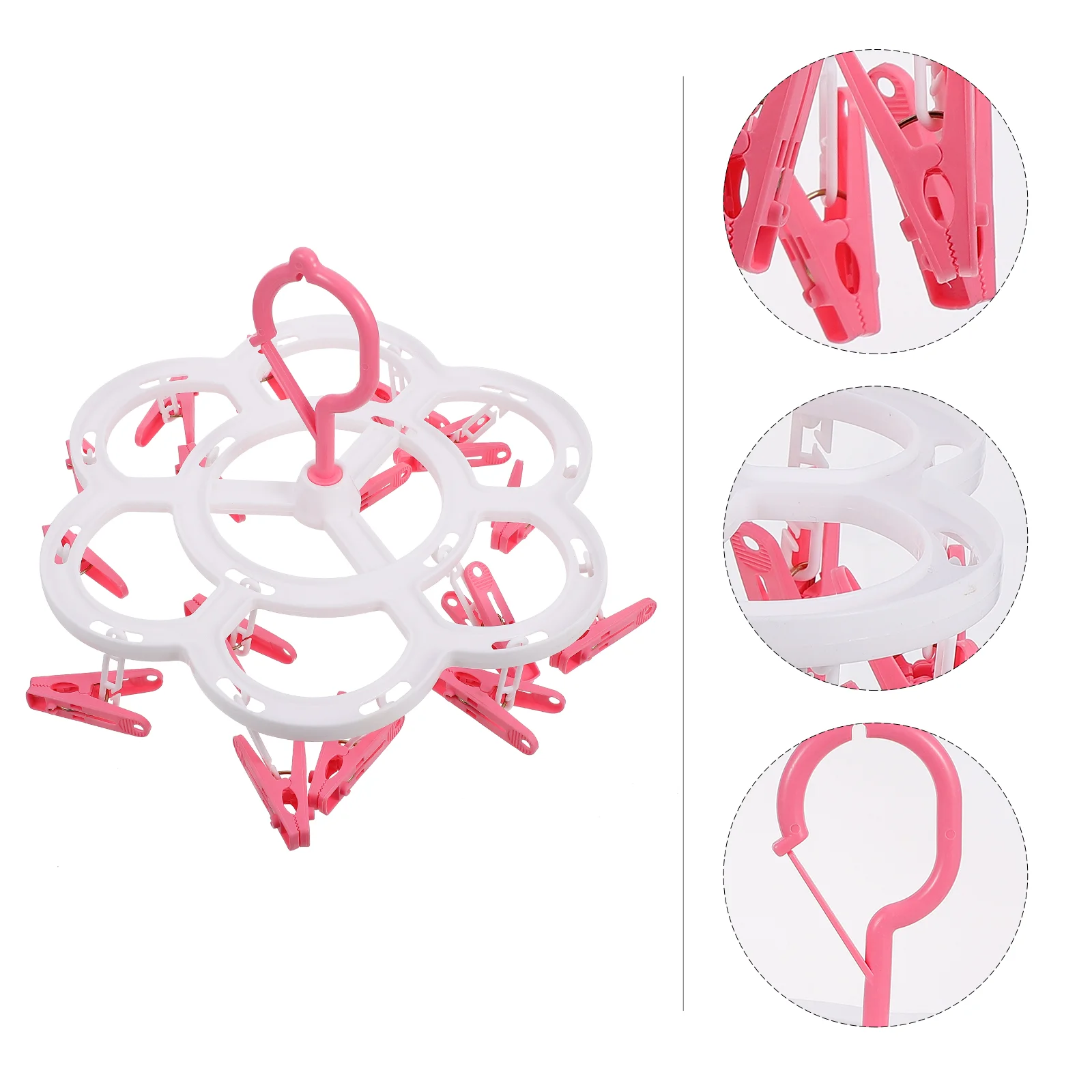 

Hat Hangers Sock Drying Racks Laundry Foldable Collapsible Clothes Towels Clip Garment Accessories