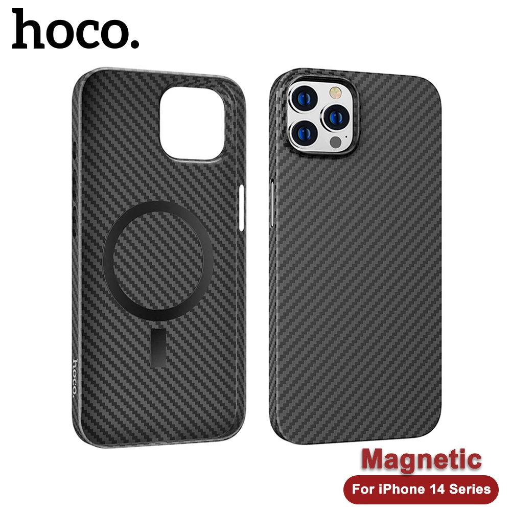 

HOCO Magnetic Phone Protctive Case For iPhone 14 Pro Max Bussiness Back Cover Support Wireless Charging For iPhone 14 Plus 2022