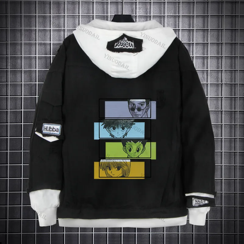 Джинсовая куртка Killua Zoldyck HUNTER×HUNTER уличная одежда Аниме Fifures джинсовые костюмы для