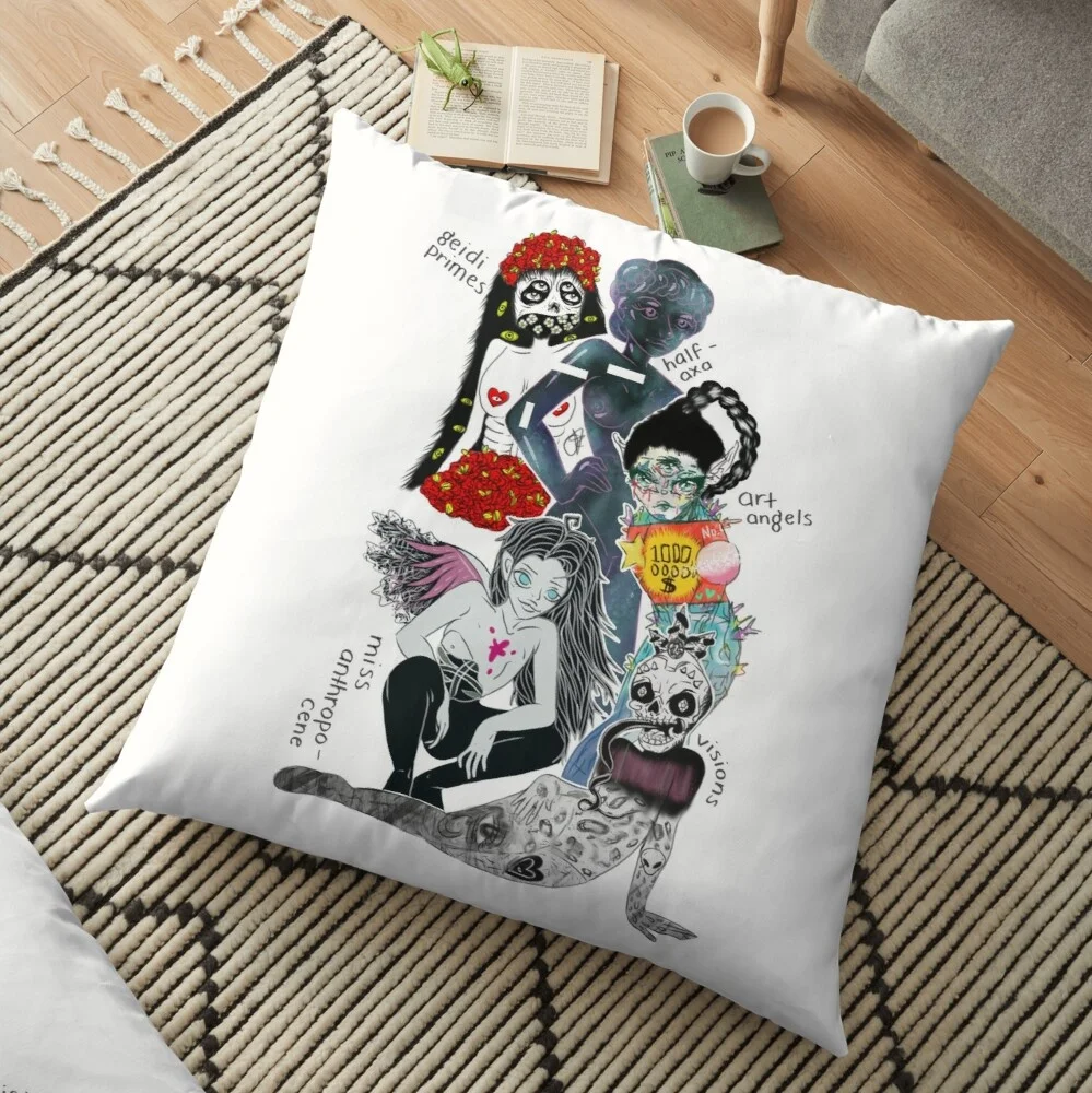 

Grimes Album Art Fan Made Sofa Bed Home Decor Pillow Case Cushion Cover Gifts