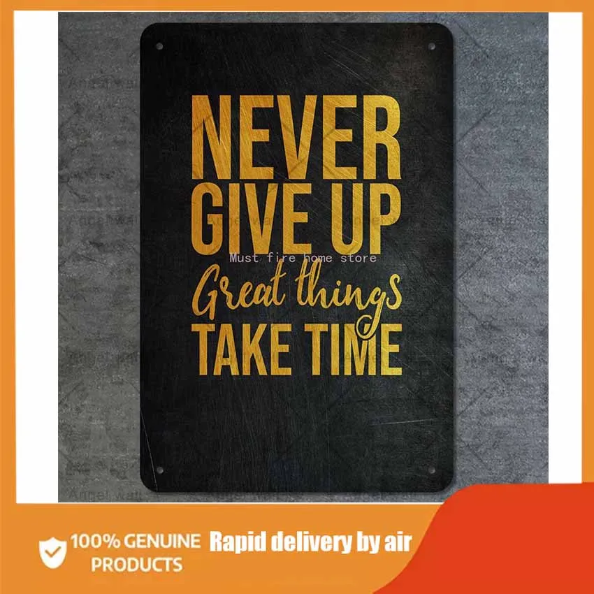 

English Inspirational Quotes Words Metal Signs Poster Canvas Print Painting Wall Art Living Room Diner Home Decor Toilets Plate
