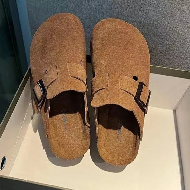 Туфли без каблуков женские тапочки летние пляжные сандалии модное платье 2024