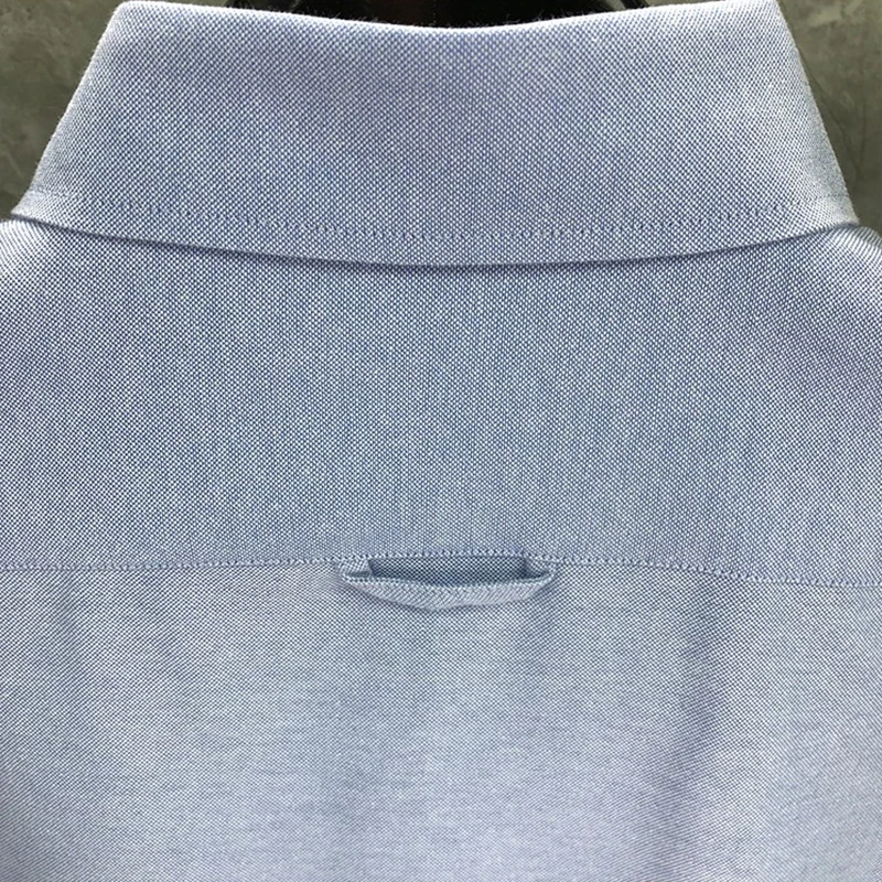 TB THOM Men's Classic-Fit Long-Sleeve Button-Down Oxford Shirt Luxury Brand TB Shirts Men Spring Autumn Men's Clothing Tops