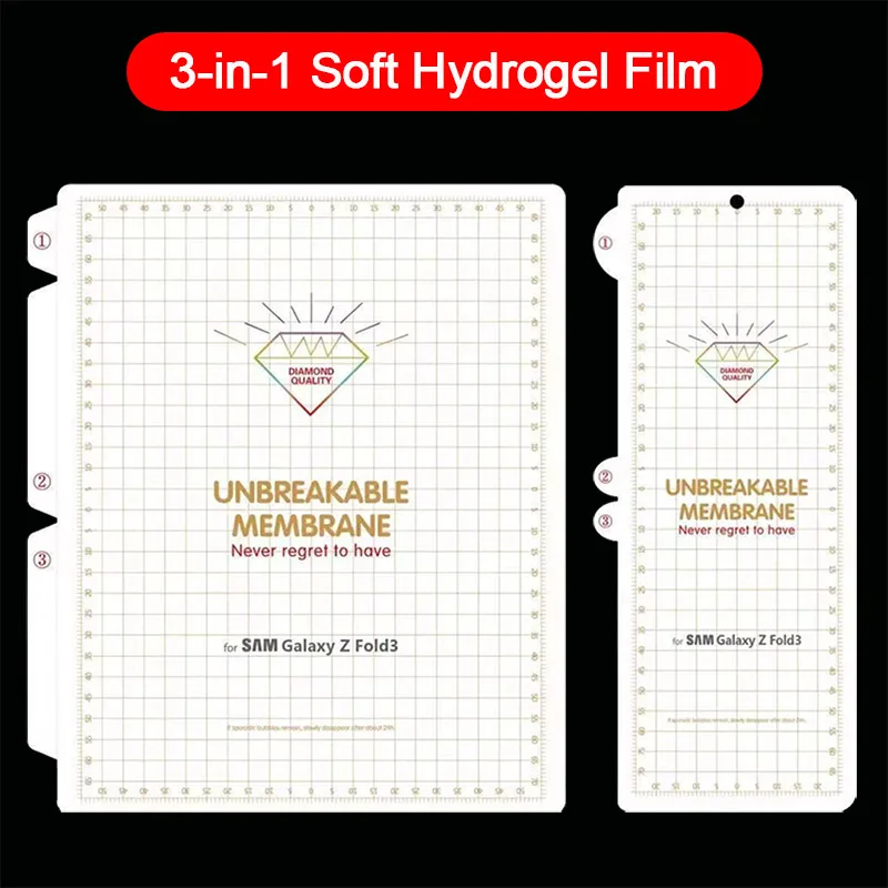 

Защитная пленка для Samsung Galaxy Z Fold4 3 2 5G, мягкая Гидрогелевая пленка 3 в 1 для Galaxy Z Fold2 3 4