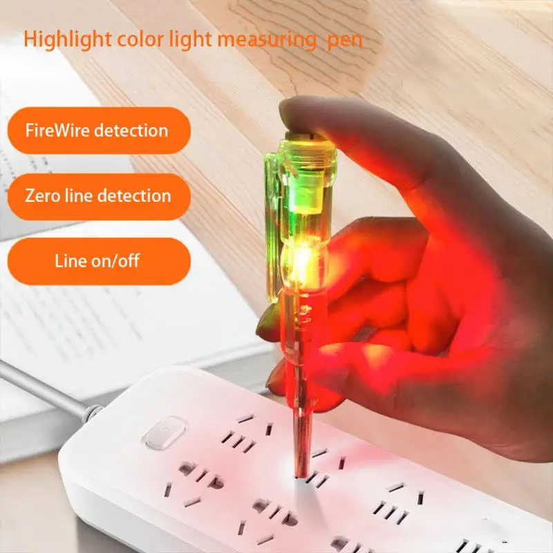 

Electrical Screwdriver Live Wire Inspection Led Color Light Dual-purpose Stylus Electrician Special Multi-functional