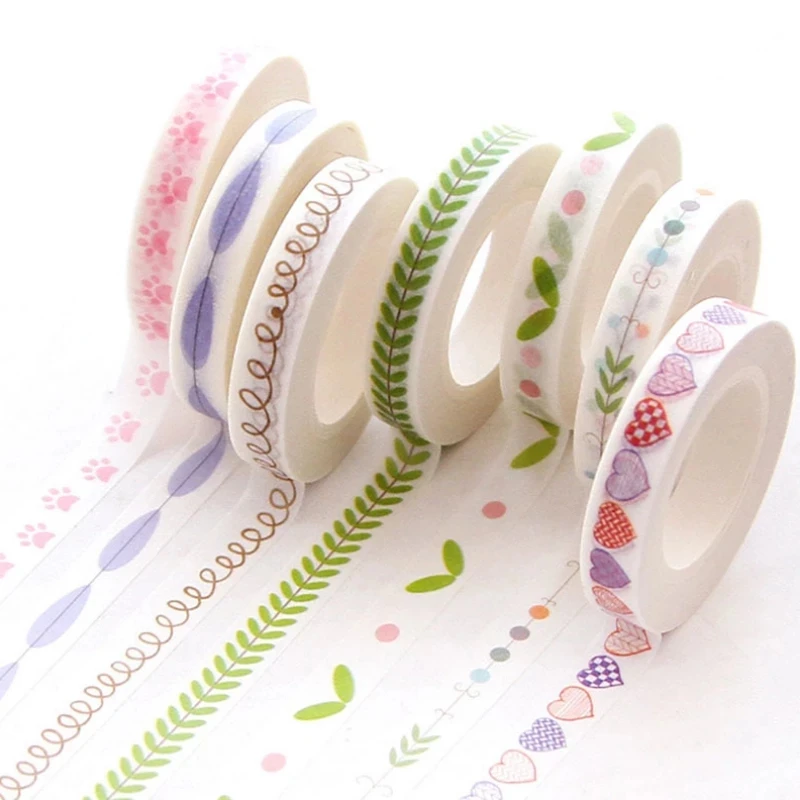 

1/2/3Pcs Heart Kawaii Washi Tape Decoration Scrapbooking Papeterie Autocollant Masking Tape School Supplies Sticker Stationery
