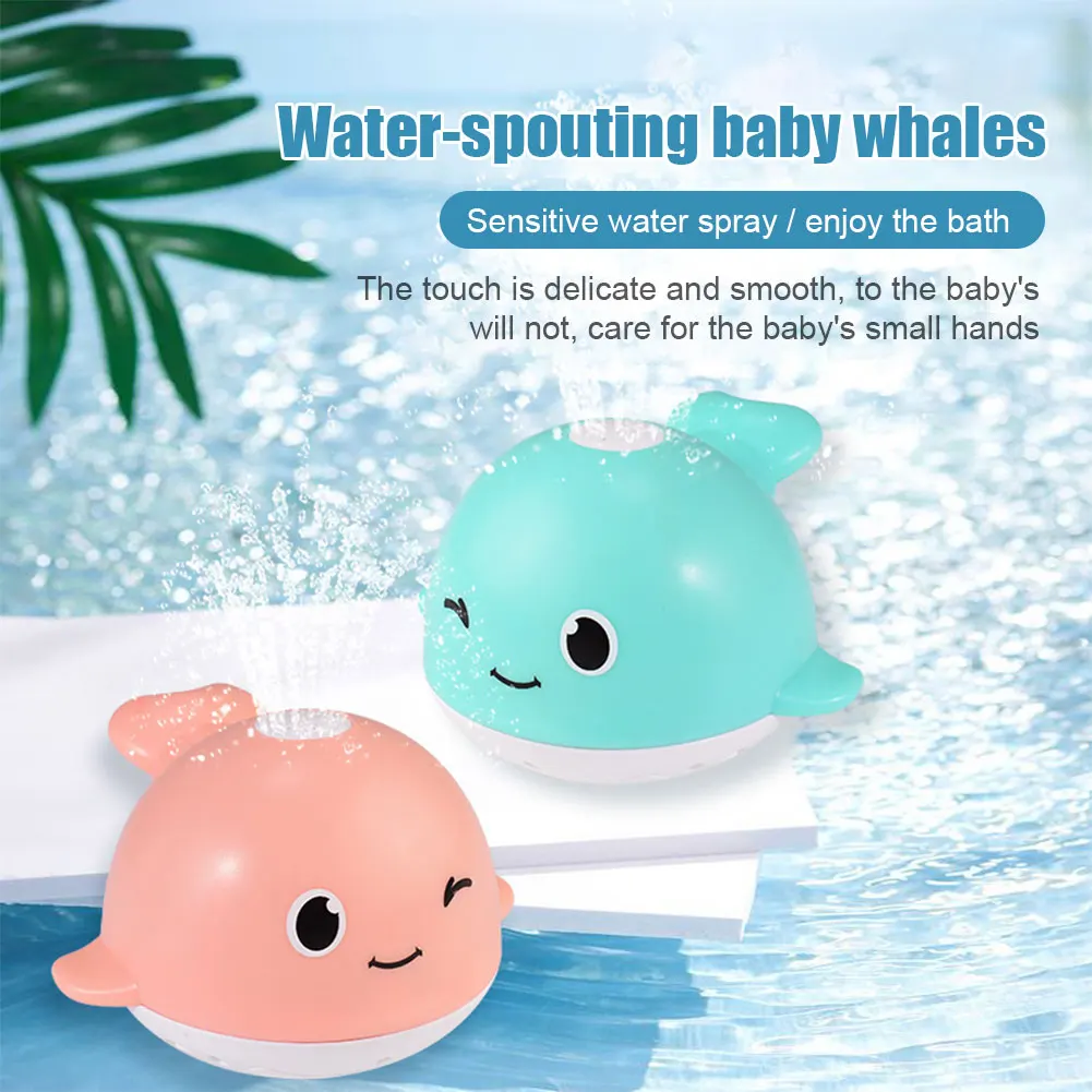 

Bath Toy Water Spraying Whale Squirt Toy LED Bathtub Shower Pool Bathroom Toy for Baby Toddler Infant Kid Water Toys