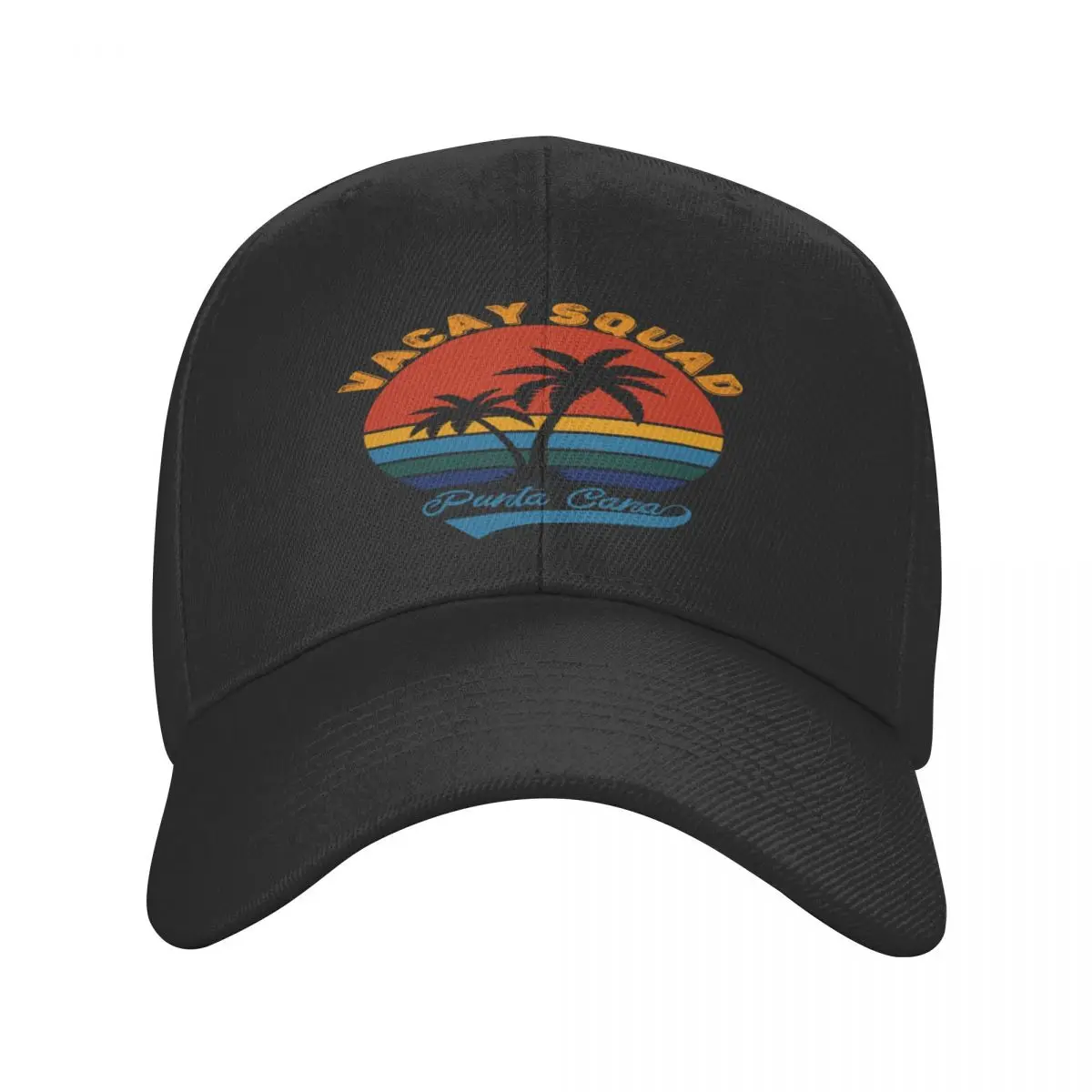 

Vintage Summer Punta Cana Casquette, Polyester Cap Customizable Practical Travel Nice Gift