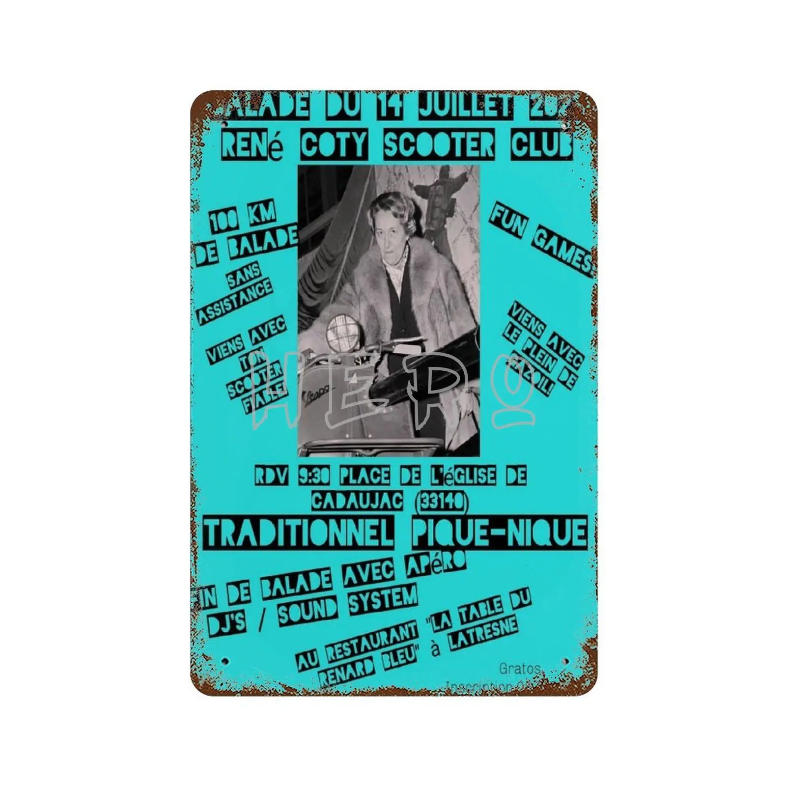 Vespa васп скутер маленький мотоцикл Италия 2 искусства оловянные знаки винтажный