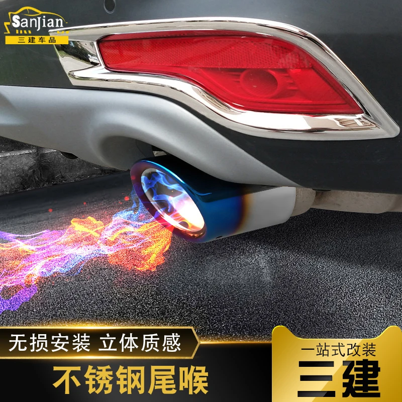 

For HONDA CRV 2017 2018 2019 2020 High-quality stainless steel Car muffler tail throat modification Car covers,Car-Styling