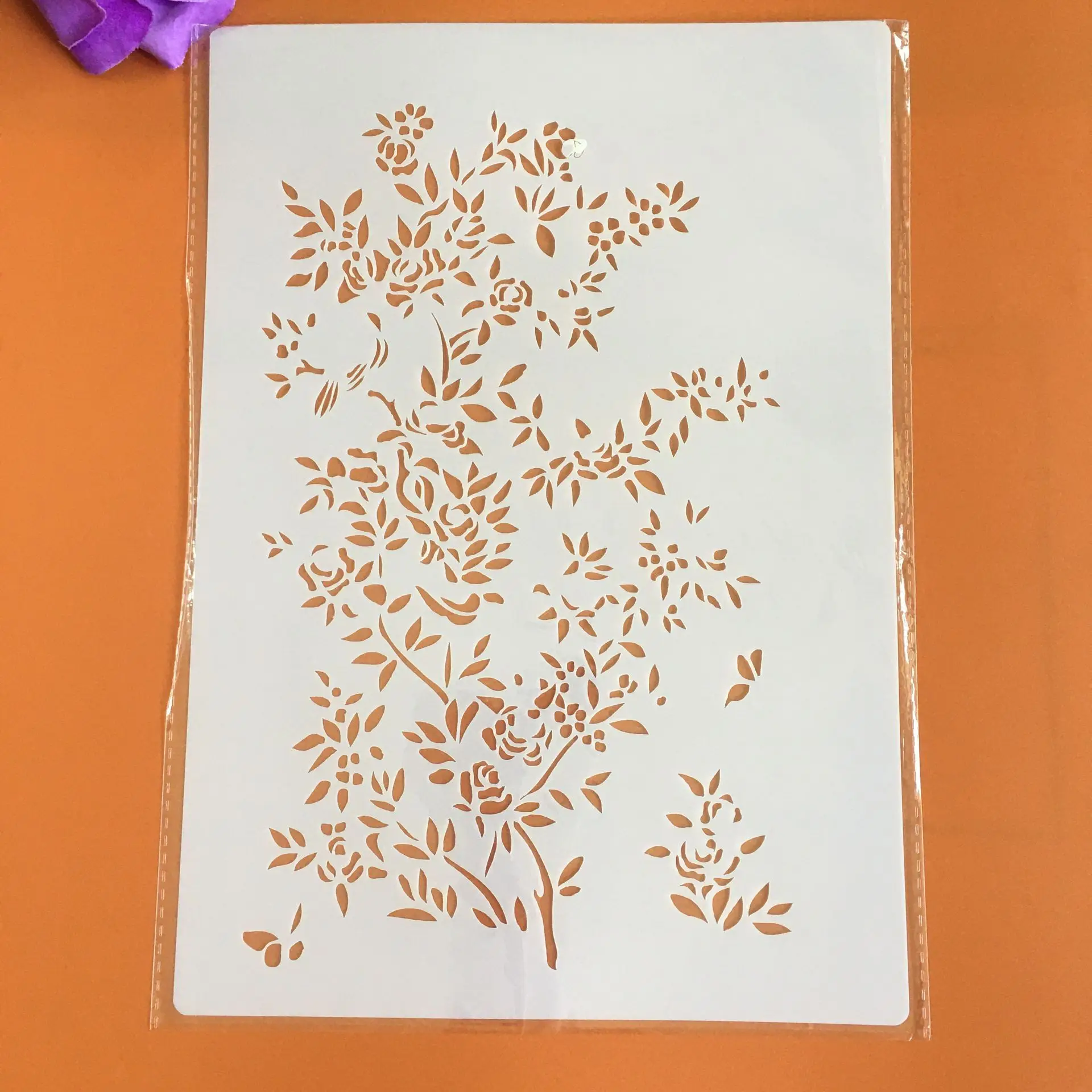 

Винтажные декоративные трафареты A4 с цветочным узором, 29 см, настенная живопись «сделай сам», альбом для тиснения, для рисования и декора