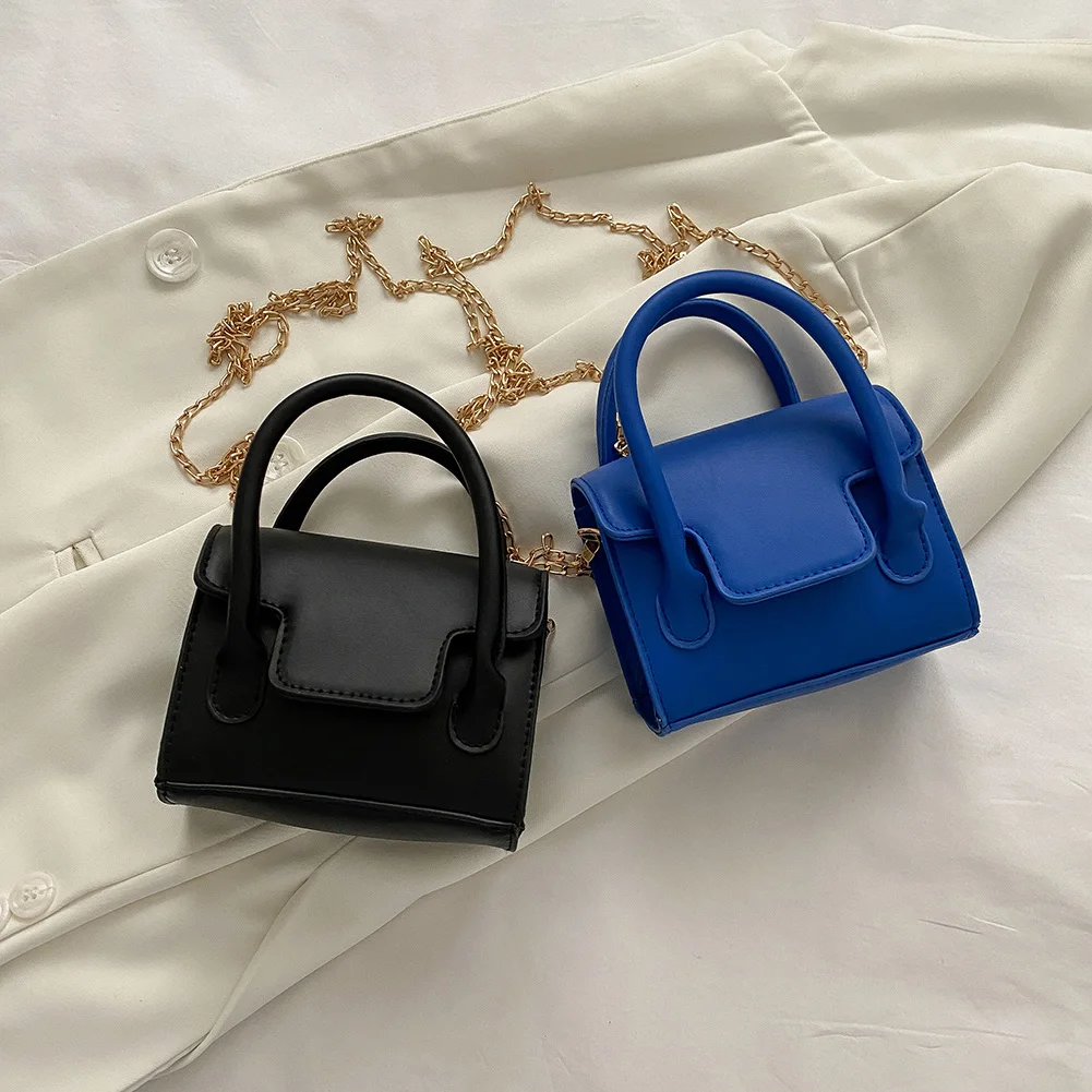 

Mini PU Leather Crossbody Bags Women Fashion Solid Shoulder Chain Handbag Purse Women Outdoor Business Traveling
