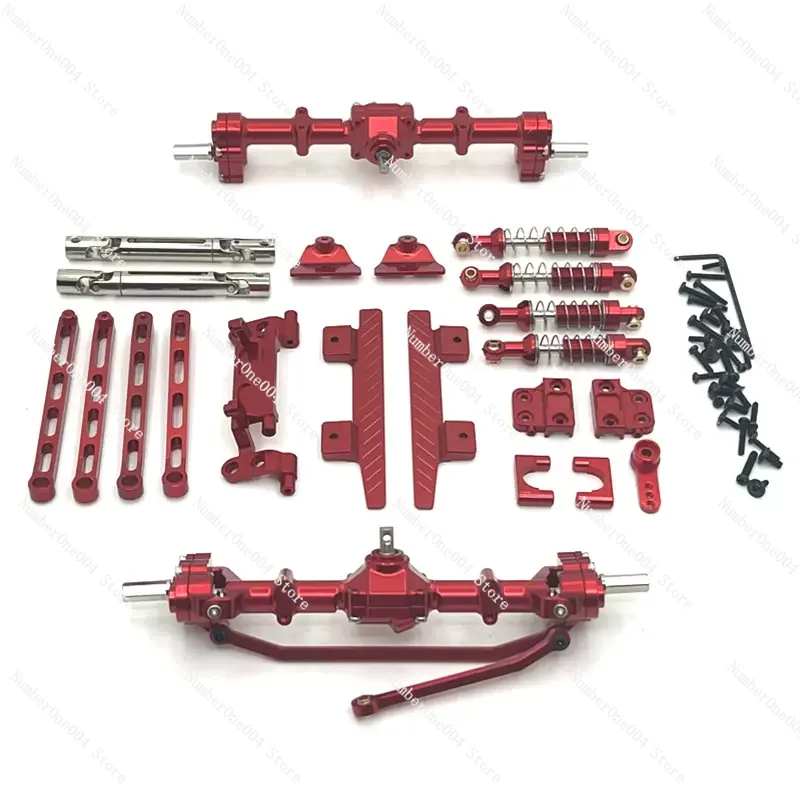 Фото Подходит для 1/12 MN82 LC79 RC Car Jintang Upgrade Door Bridge, комплект запасных частей для передних и задних амортизаторов №1