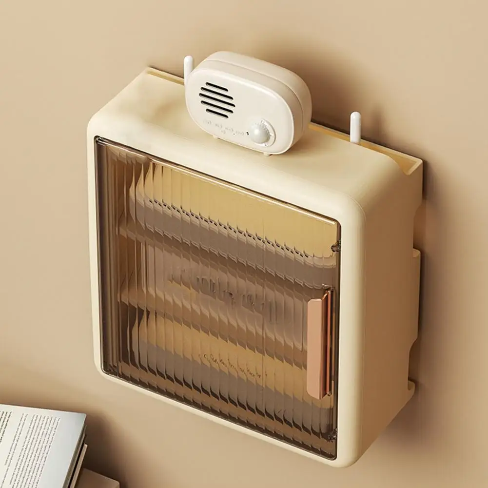 

Router Storage Case 1 Set Practical Self Adhesive Plastic Wall Mounted Wi-Fi Router Container Household Supplies