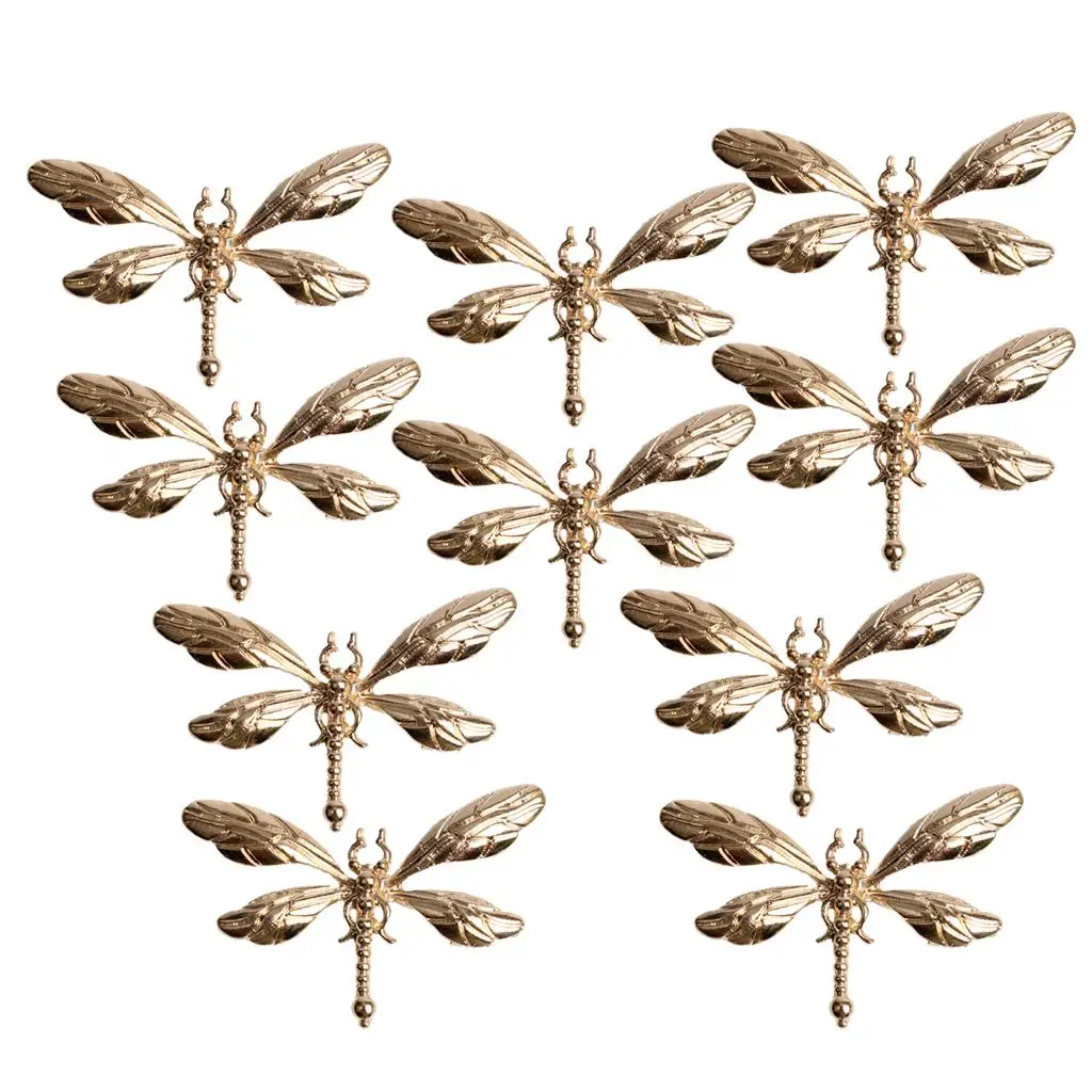 

10pcs Dragonfly Flatback DIY Brooch Embellishment Jewellery Making