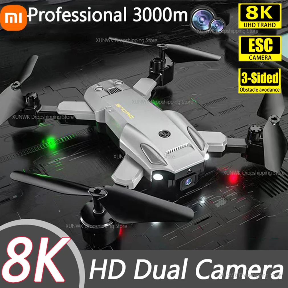 

Xiaomi 5G GPS Drone Professional Dual 8K Camera Wifi FPV Obstacle Avoidance Folding Quadcopter Optical Flow Fly Distance 3000M