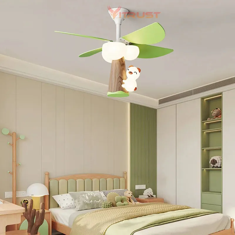 Мини-вентилятор потолочный детский со светодиодной подсветкой 85 см