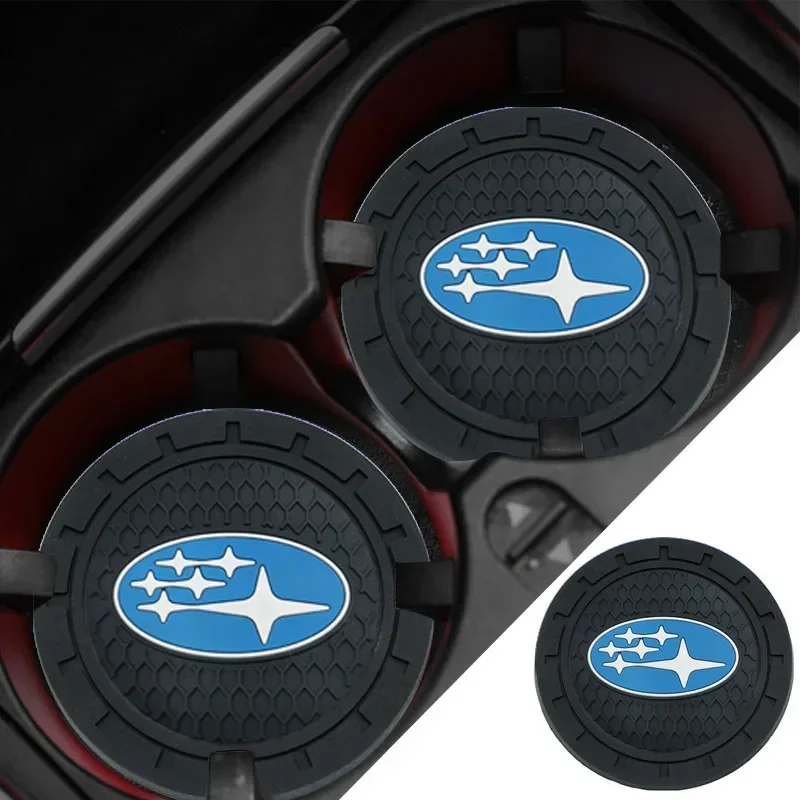 

2 шт. автомобильные нескользящие коврики для подставки для воды Subaru ASCENT BRZ Crosstrek Exiga FORESTER IMPREZA LEGACY LEVORG OUTBACK STI