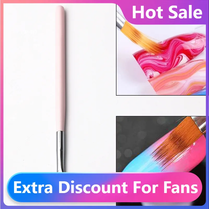 

Fashion Nail Art Gradient Brush Pen Nylon Hair UV Gel Polish Drawing Painting Soft Brushes Wood Handle DIY Manicure Tool