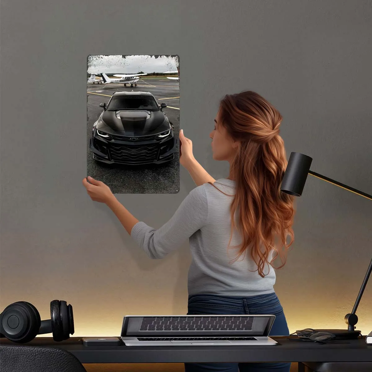 Chevrolet Camaro ZL1 металлическая вывеска автомобильный постер украшение комнаты