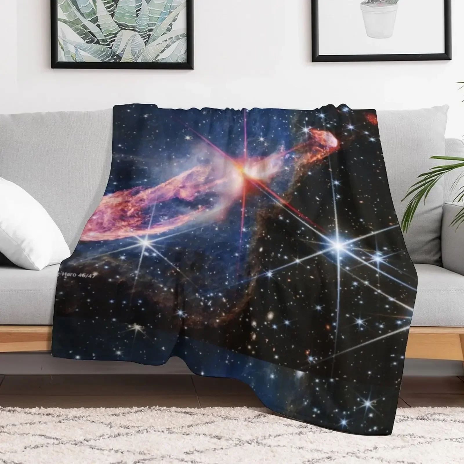 Herbig-Haro 46/47 (James Webb/JWST) -стандартное одеяло постельное белье термобелье для