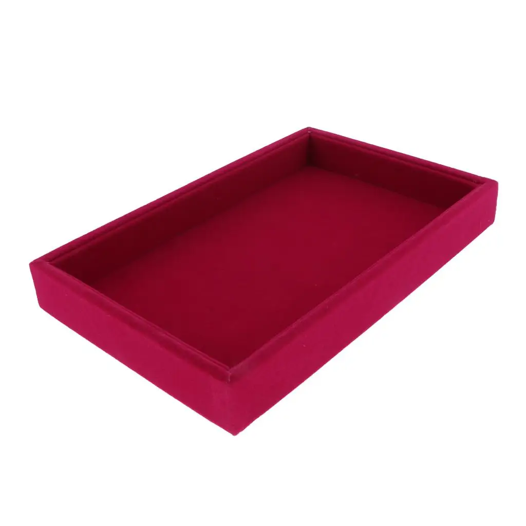 Многофункциональный бархатный поднос для ювелирных изделий витрина-органайзер