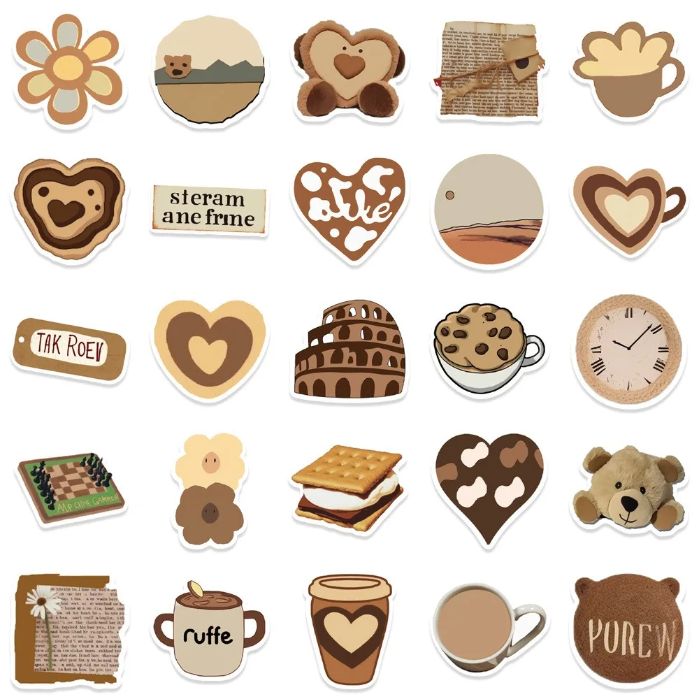 Рисунок 3 - Стикеры граффити в стиле INS коричневого цвета