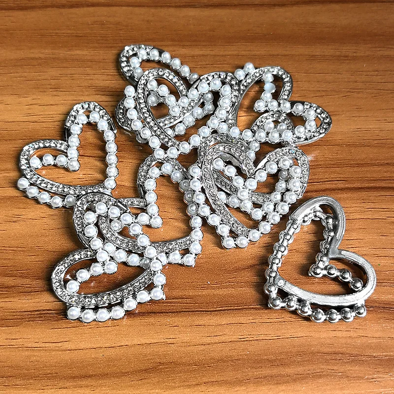 10 шт. пластиковые полые украшения в виде сердца любви подвески с имитацией