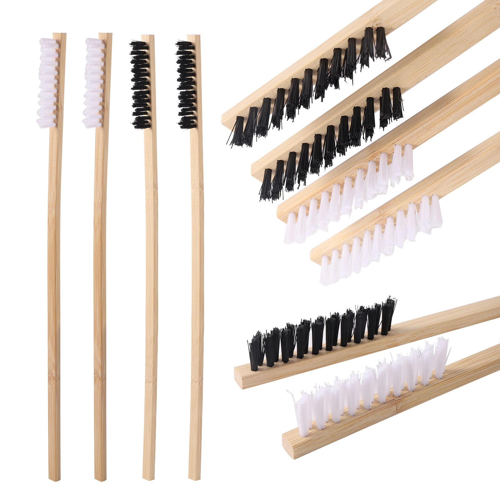 Щетка для чистки клетки птиц 2 шт. длинная деревянная ручка многофункциональные