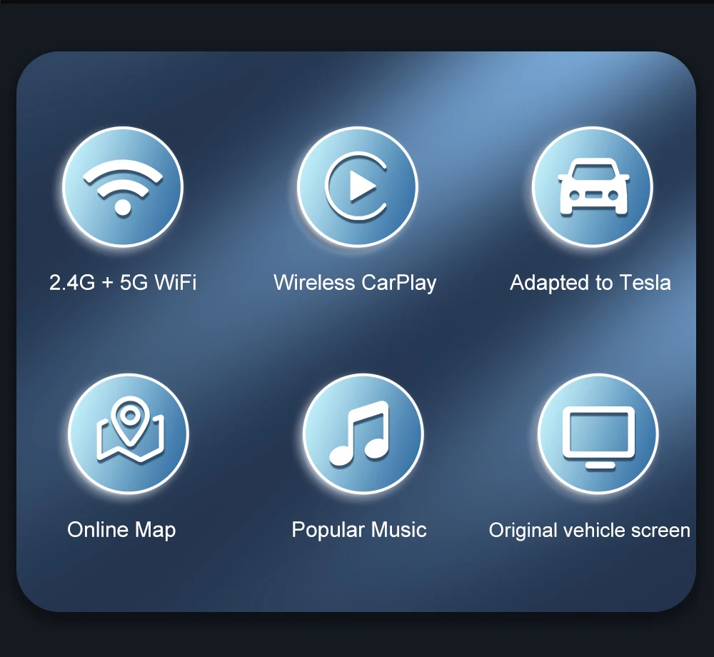 "CarlinKit Wireless CarPlay For Tesla Model 3 Model X Y Model S Auto