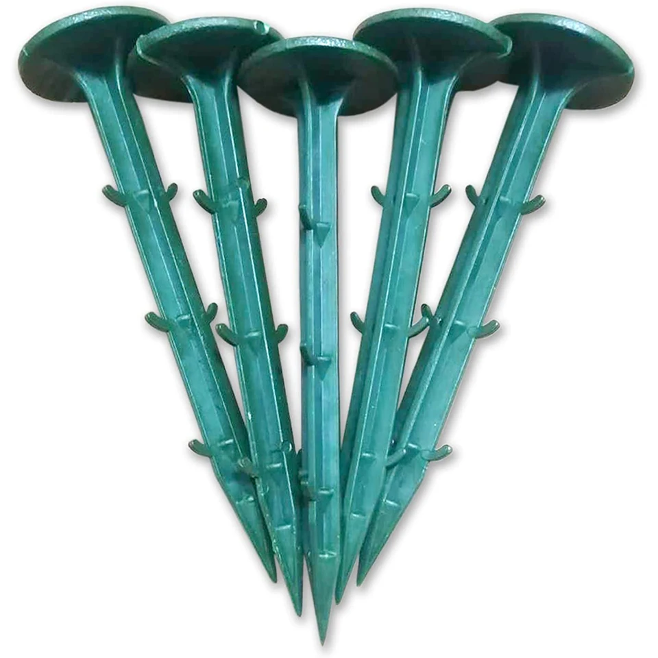 

100PCS Plastic Garden Stakes High Strength Landscape Anchoring Spikes for Landscape Edges, Fixed Fences, Lawns, Tarpaulins