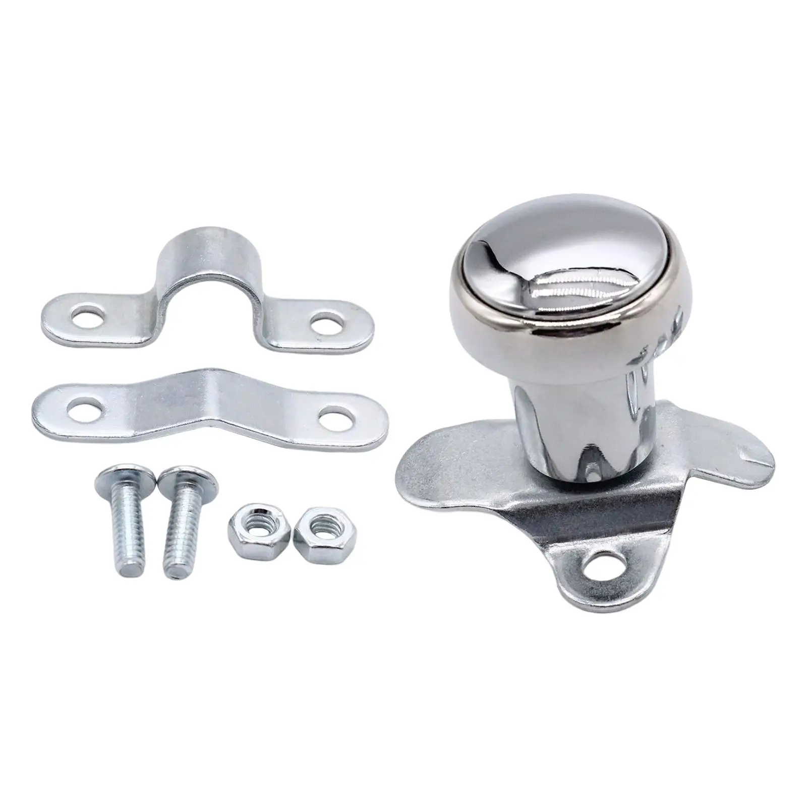 

Chrome Steering Wheel Spinner, Suicide Knob Polished Heavy Duty 0108