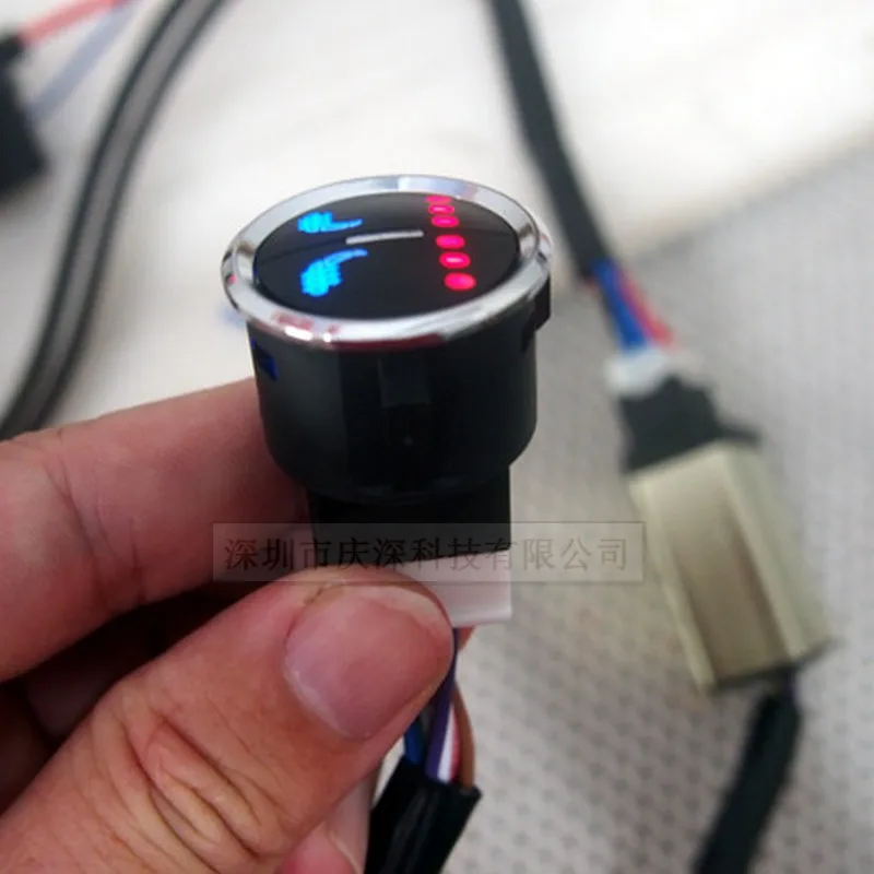 2 seats/lot carbon fiber seat heater kits with double control press switch the alloy | Automobiles Seat Covers