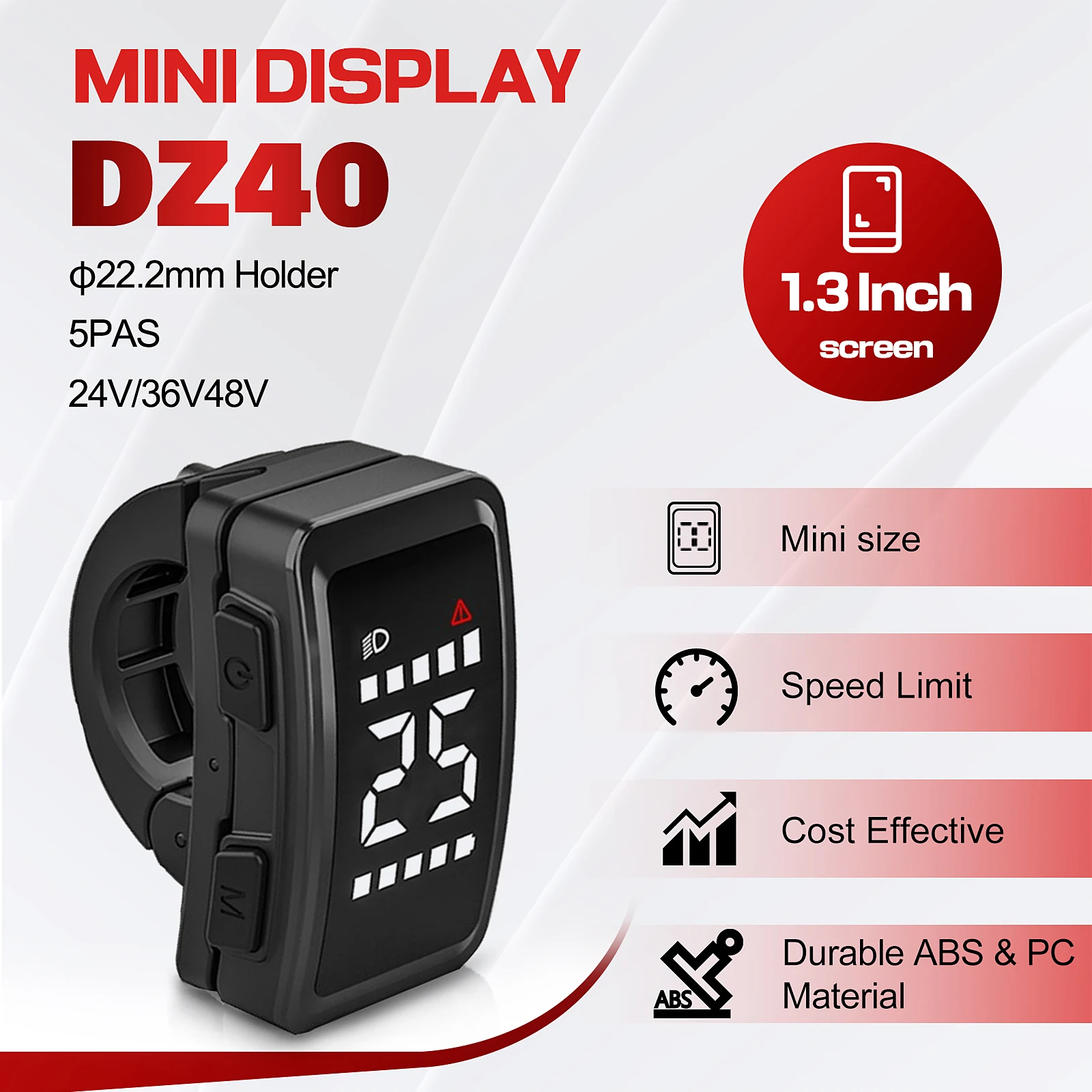 Фото Дисплей BAFANG DZ40 для электровелосипеда-Маленький дисплей для 8Fun BBS02 BBSHD BBS01 №4