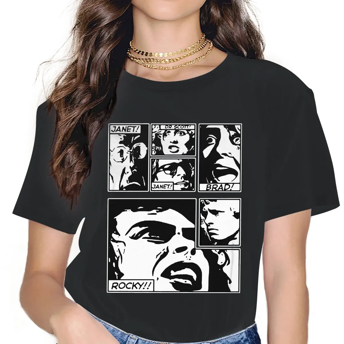 

Футболка женская с коротким рукавом и круглым вырезом, из чистого хлопка