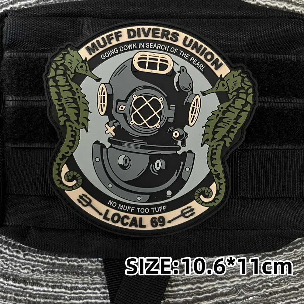 Нашивки Muff для одежды из ПВХ с крючком и петлей тактические наклейки на рюкзак