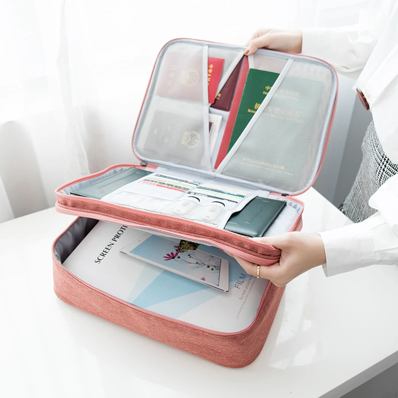 business briefcase bag with lock large capacity waterproof document bags home travel organizer school office file folder supply free global shipping