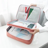 Business Briefcase Bag with Lock Large Capacity Waterproof Document Bags Home Travel Organizer School Office File Folder Supply