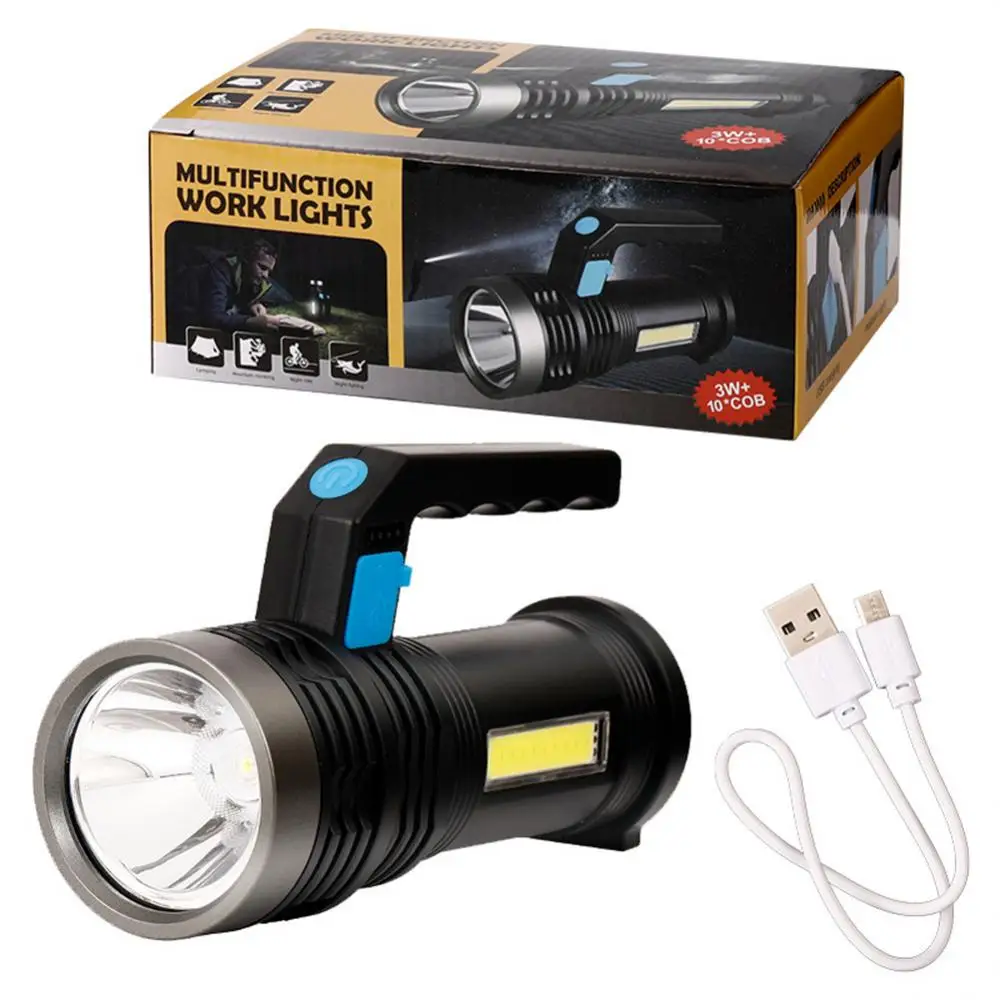 

Tactical Hunting Flashlight 18650mah Strong Light Waterproof Multi-functional Long-range Hiking Camping Lamp Fishing Lantern