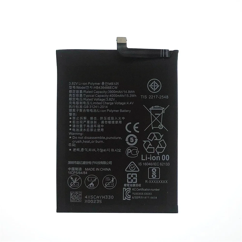Оригинальный сменный аккумулятор для телефона HB436486ECW 4000 мАч Huawei Mate 10 / Pro 20 P20 Honor V20