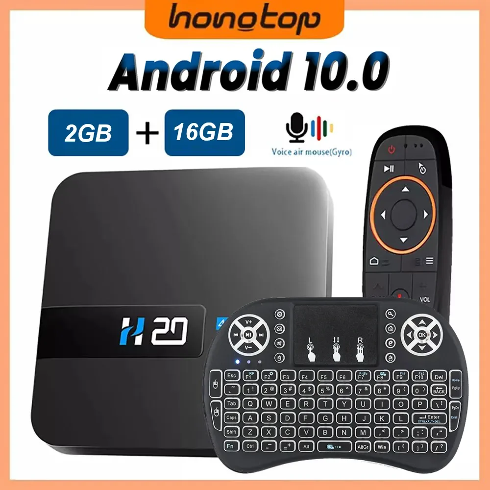 

H20 Smart Android TV Box Android 10.0 2GB 16GB 4K HD Voice Assistant TV Box Android 3D Play Store Free Shipping TV Box