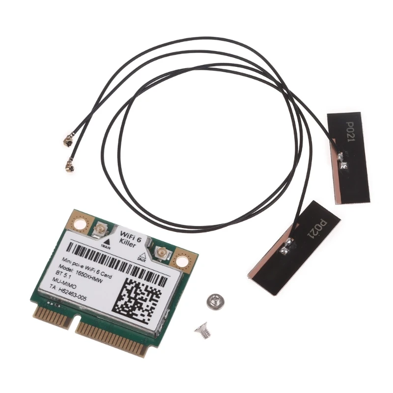 

WiFi 6 AX200 Killer 1650X WiFi 6 AX200 802.11AX M.2 Wifi Bluetooth-compatibl